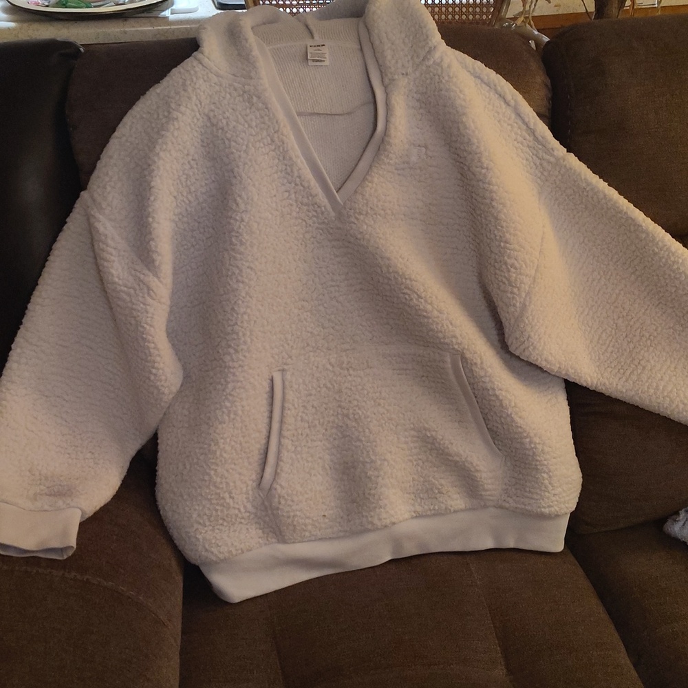 Victoria Secret Pink Sherpa hoodie size L